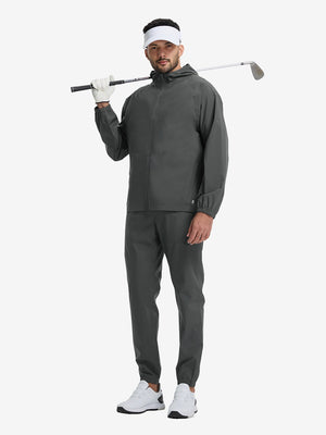 Chaqueta impermeable ligera para la lluvia con capucha