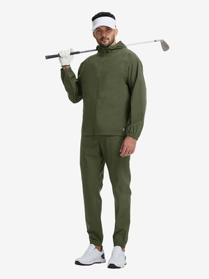 Chaqueta impermeable ligera para la lluvia con capucha