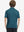 Back upper body of Kids stripe golf polos with clean lines and turquoise stripe tone