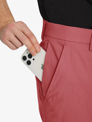 CRANBERRY Water Resistant Everyday Pants detail shot of iPhone in side pocket