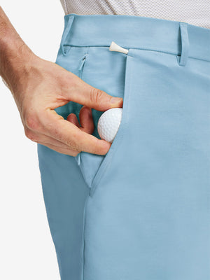 Flat Front Flex Cotton Blend Golf Shorts