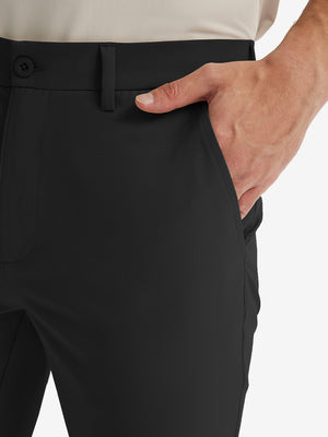 Water Repellent Classic Fit Flat Front Golf Dress Pants