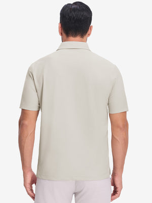 Dry Fit Waffle Textured Collared Golf Shirts