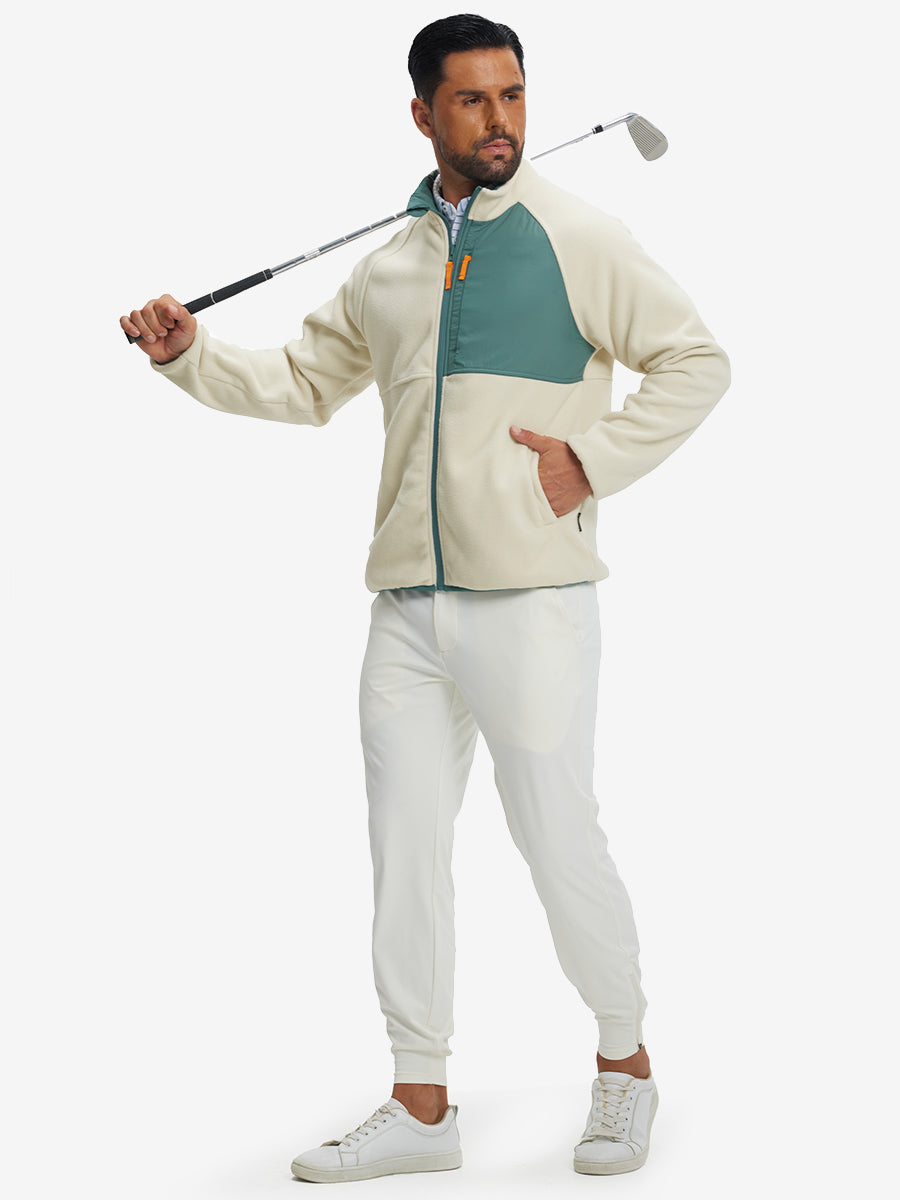 Reversible Fleece Jacket with 5 Pockets