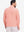 Back upper body shot of model wearing orange red grid featherweight midlayer quarter zip pullover