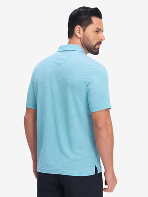 Comfy Breathable Pin-Stripe Golf Polos