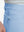 Close-up of right front pocket on Stretch Plain Everyday Pants, detailed stitching – LIGHT BLUE