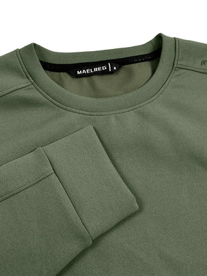 Crewneck Sweatshirt with Zip Pockets