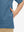 Detail shot of pocket on grey blue water-resistant short sleeve q-zip hoodie for boys