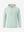 3d digital rendering of the garment, heather midlayer golf hoodies in light green heather