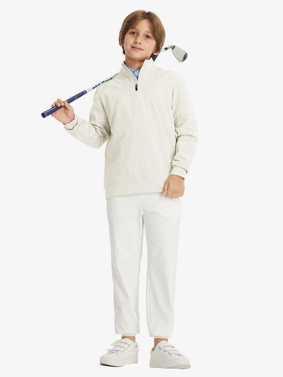 Youth Winter Micro-fleece Quarter Zip Pullover