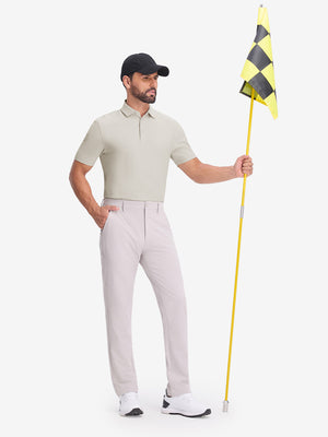 Dry Fit Waffle Textured Collared Golf Shirts