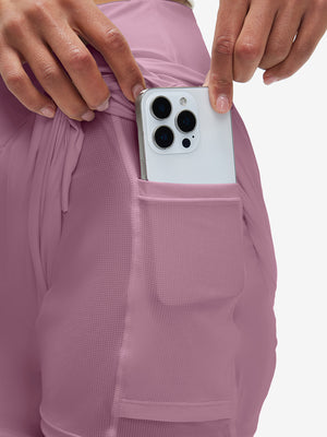 Women's High Waist 2 in 1 Quick Dry Shorts with 7 Pockets