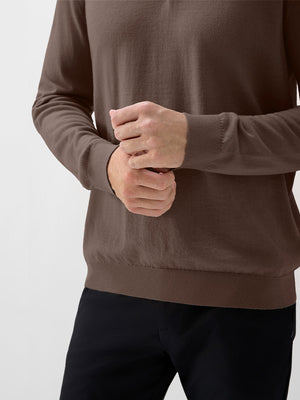 Pure Merino Wool Knit Sweater Polo Shirts