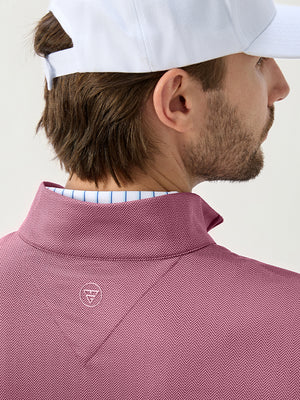 Herringbone Jacquard 1/4 Zip Pullover