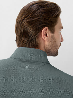 Herringbone Jacquard 1/4 Zip Pullover