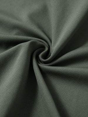 Fabric detail of youth long sleeve hoodied with kangaroo pocket, soft knit texture with olive green tone