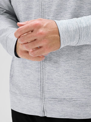 Texture Fleece Lined Golf Hooded Jacket