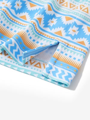 Youth Print Stretch Lightweight Polo Shirts