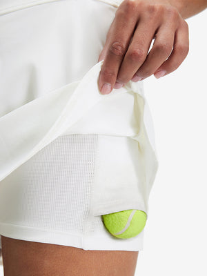 High Waist Built-in Short A-Line Golf Skirt with 5 Pockets