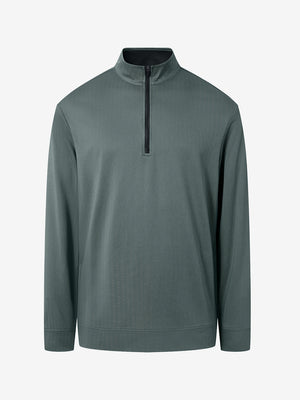 Herringbone Jacquard 1/4 Zip Pullover