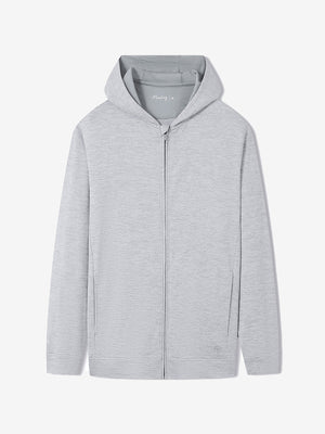 Texture Fleece Lined Golf Hooded Jacket