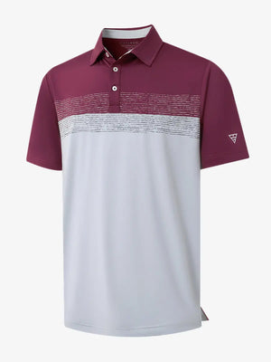 3D render showcasing GLACIER GREY fabric and texture of Premium Performance Polo