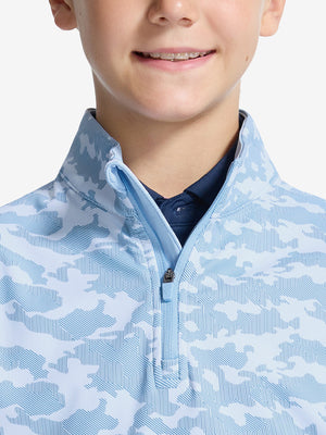 Youth Print Midlayer Q-Zip Pullover Sweatshirts