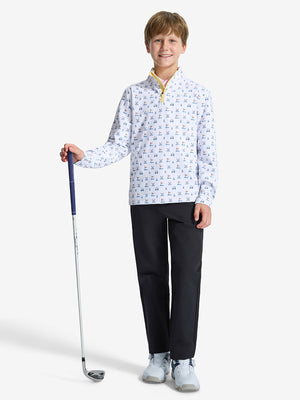 Youth Print Midlayer Q-Zip Pullover Sweatshirts