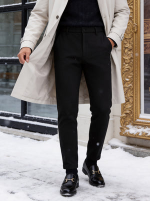 Pantalones de vestir de golf ligeros con forro polar