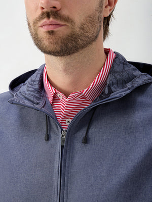 Water Resistant Sleeveless Hooded Jacket With Pockets