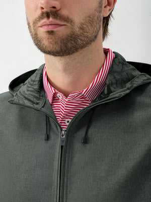 Water Resistant Sleeveless Hooded Jacket With Pockets