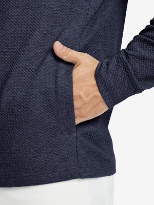 Sudadera con capucha sólida texturizada