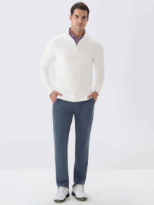 4 Way Stretch Nylon Brushed Quarter Zip Sweatshirts
