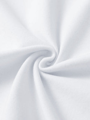 Fabric close-up of white women's water-resistant stretch fleece lined jacket, soft stretch fabric with fleece lining.